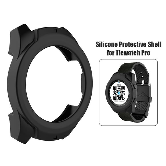 funda de silicona para reloj inteligente para ticwatch pro 2020ticwatch pro cover negro ndcxsfigh