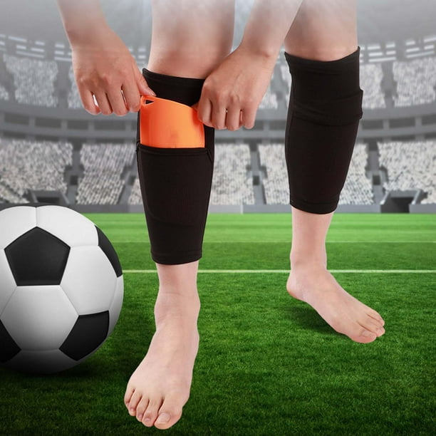 Espinilleras de fútbol para niños Lmellkids con calcetines