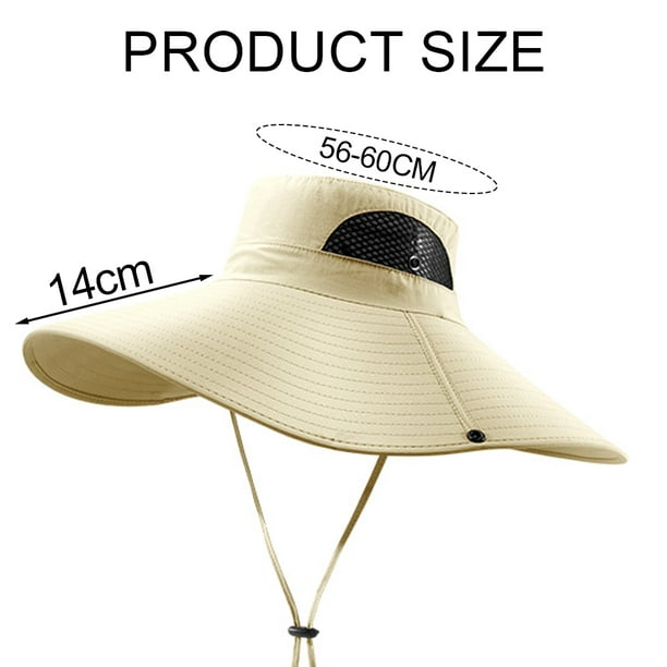 Sombrero de circunferencia de 60cm, sombrero de pescador para