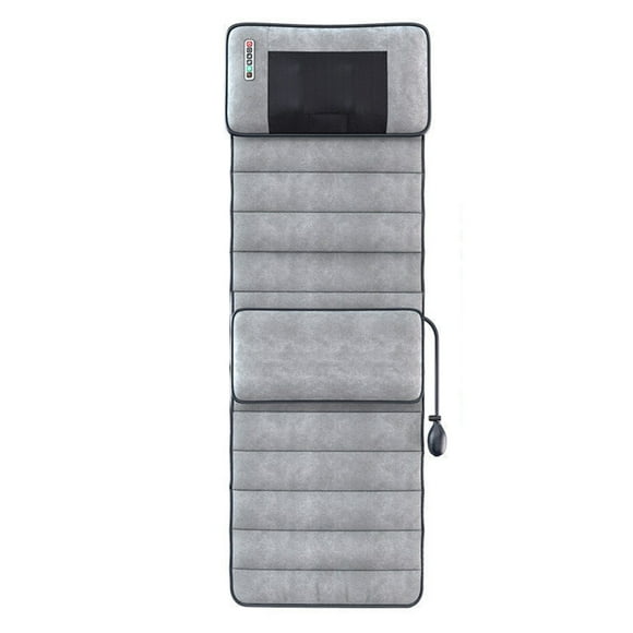colchoneta de masaje con 9 modos 9 engranajes almohadilla térmica ajustable para sentarse dormir abanopi gris