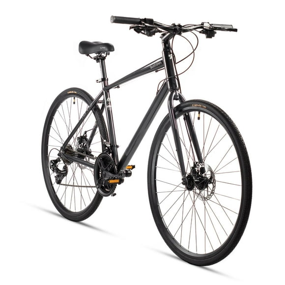 bicicleta urbana r700 21 velocidades aluminio color gris turbo quotidien