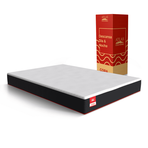 Colchón De Caja Queen Size Memory Foam Atlas Cora Colchones Atlas Cora
