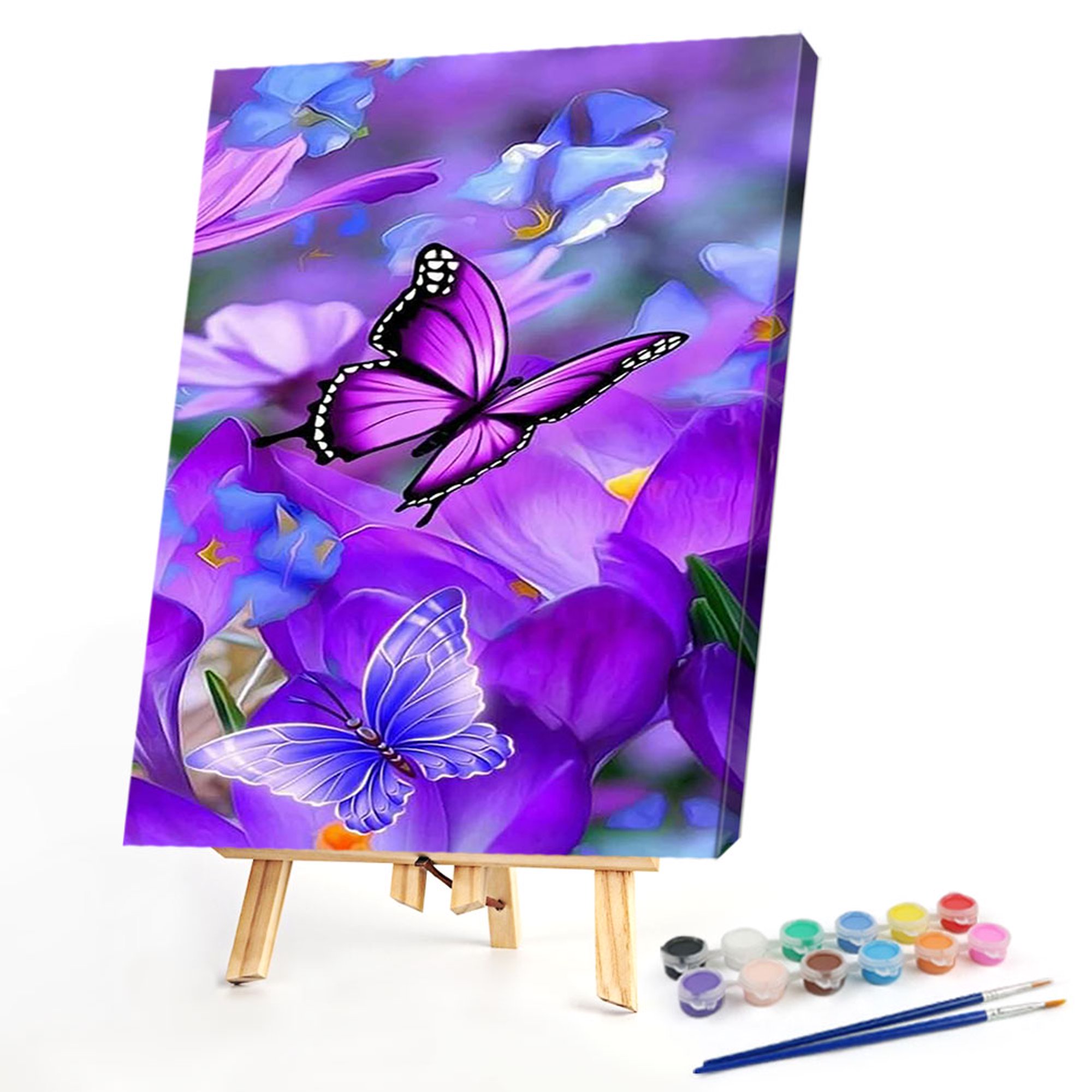 1 Pieza Pintura Números Mariposa Niña 16x20 Pulgadas Adultos - Temu