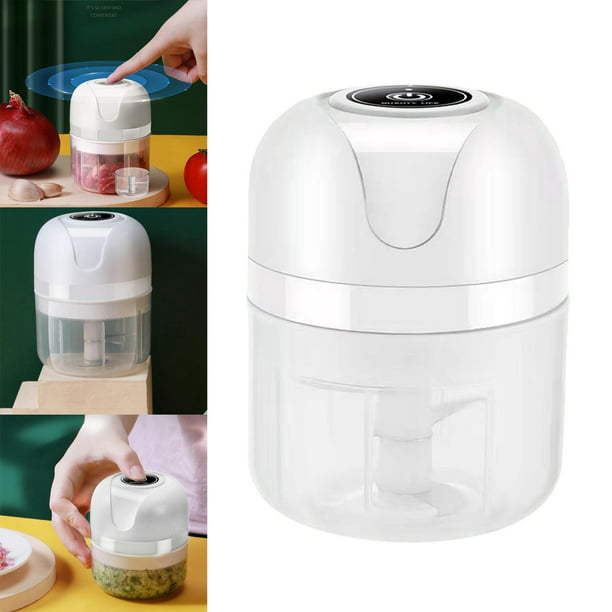 Procesador de alimentos – Mini procesador de alimentos inalámbrico y  picador de alimentos pequeño portátil para verduras, ensalada de frutas,  cebolla