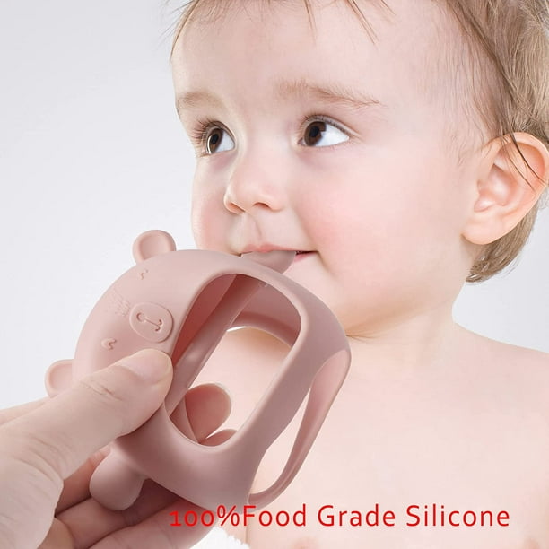 Juguetes de dentición para bebés de 0 a 6 meses, mordedor de silicona para  bebés de 6 a 12 meses, juguetes masticables para aliviar la dentición para