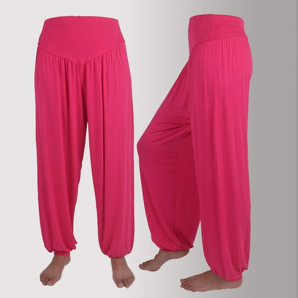 Gibobby Pantalones deportivos Harem Sports Yoga Casual Loose Soft Womens  Algodón Elástico Pantalones Gibobby