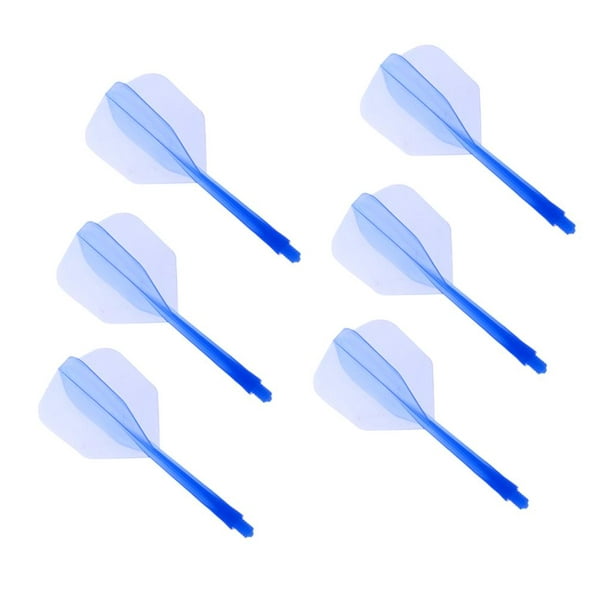 10x6 Piezas Varillas De Dardos De Rosca 2BA Transparentes Y De Plumas De  Dardos Azul Sunnimix Ejes de dardos y plumas de dardos