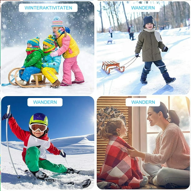 Calcetines de esquí para niños y niñas, calcetines de nieve cálidos de  invierno, gruesos, térmicos, patinaje, snowboard, calcetines de esquí para