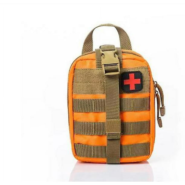 Botiquín de primeros auxilios táctico, riñonera de viaje de emergencia,  bolso de rescate de supervivencia, bolsa impermeable de primeros auxilios  para acampar, funda con parche