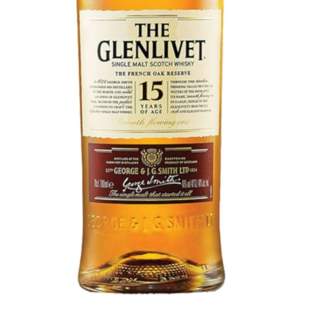 Whisky The Glenlivet Single Malt 15 Anos 750Ml