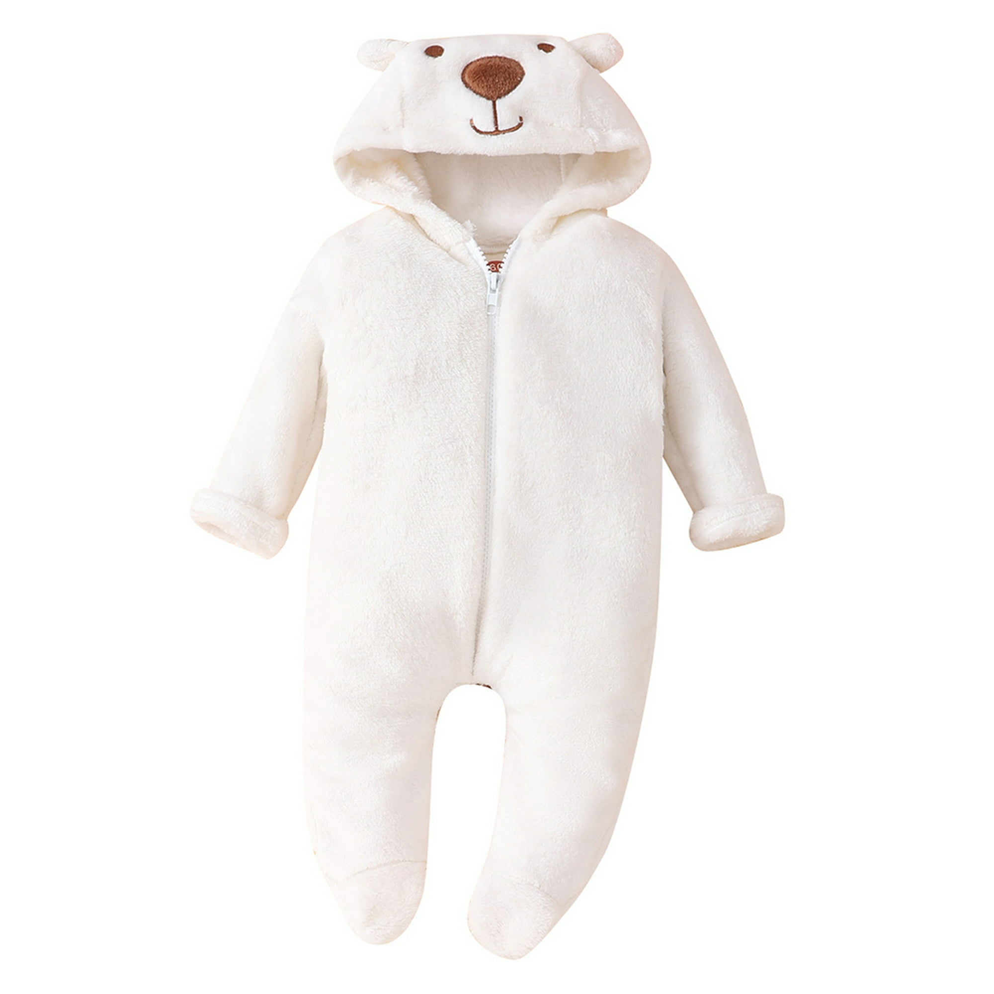 Mono para bebé recién nacido con capucha de forro polar de manga larga,  trajes de alondra espuela para bebé, traje de nieve