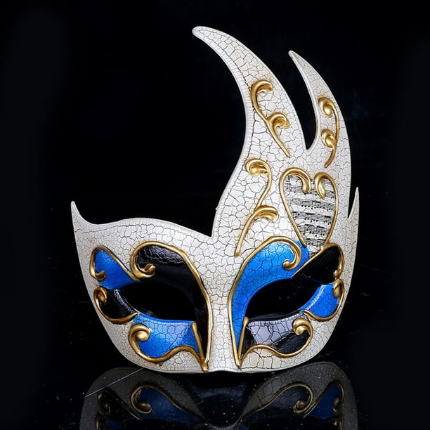 Mujer con máscara de carnaval de disfraces venecianos