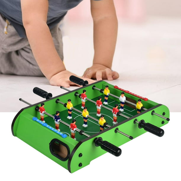  Futbolín de fútbol de mesa para niños y adultos, juego de mesa  multijuego con 2 juegos de mesa, juegos de mesa, fútbol familiar, divertido  juego de mesa para interiores (color madera) 
