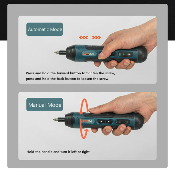 Destornillador Electrico Mini destornillador eléctrico inalámbrico con  carga USB, taladro de mano recargable de 3,6 V Likrtyny Para estrenar