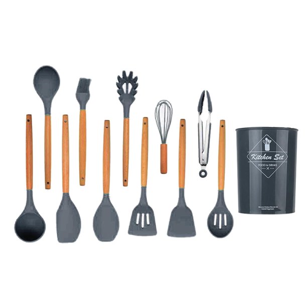 Set Utensilios Cocina De Silicona 12 Piezas (11,75)