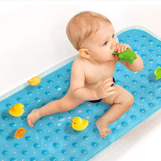 Alfombrilla de bañera Extra larga antideslizante para niños, alfombrilla de  bañera ecológica con 200 YONGSHENG 9024735194507