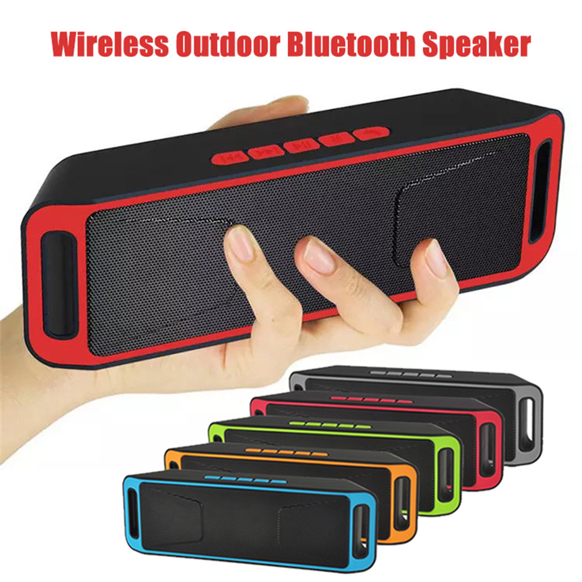 Gwong Electrónica Altavoz Portátil Inalámbrico Bluetooth Compatible Con