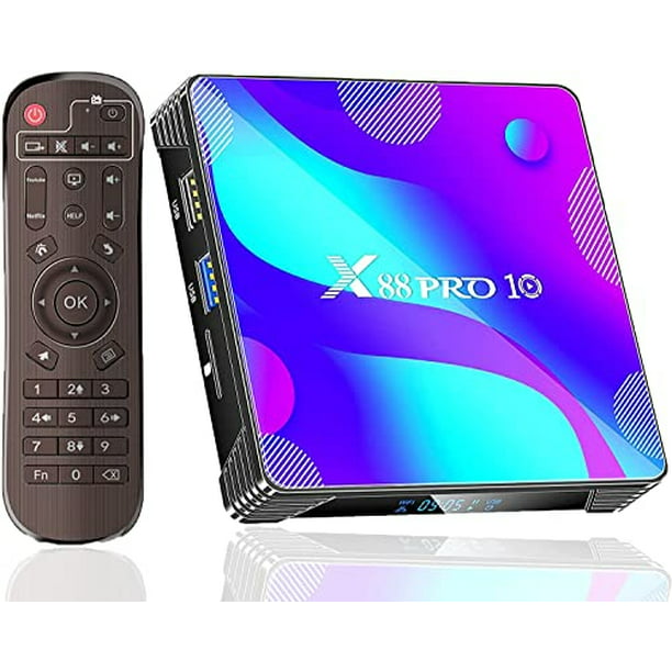 Caja de TV Android 11.0, 2023 Smart TV Box RK3318 4GB 64GB Soporte 2.4G  5.8G WiFi Bluetooth 4.1 Ethernet LAN 3D 4K Video Android Box Set Top TV Box