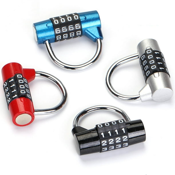 2 piezas de 5 dígitos de candado de combinación, candado de gimnasio, se  pueden restablecer cerraduras de combinación, para la escuela, deporte y