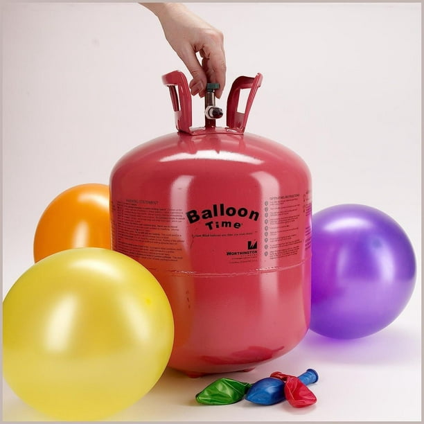 Inflador De Helio Para Globos Látex Tanque Desechable Balloon Time Portátil