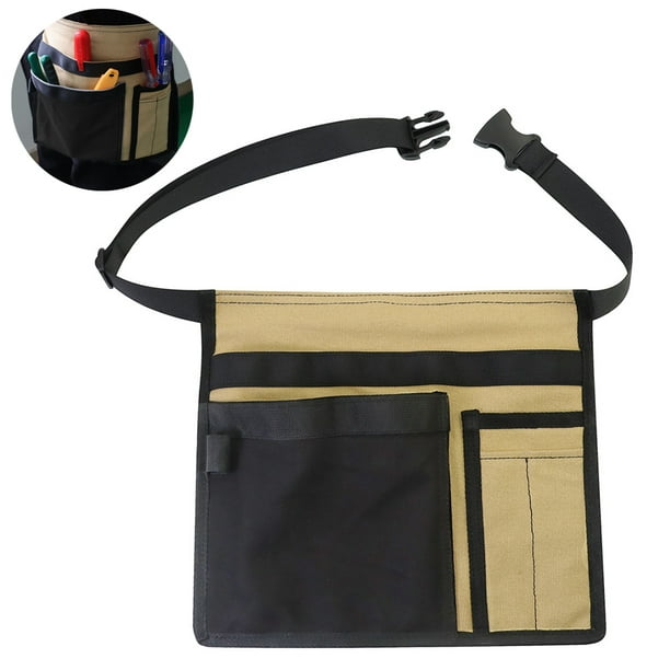 Cinturón de bolsa de herramientas, bolsa de cinturón con 5 bolsillos, bolsa  de delantal de herramientas, cinturón de herramientas de jardín para