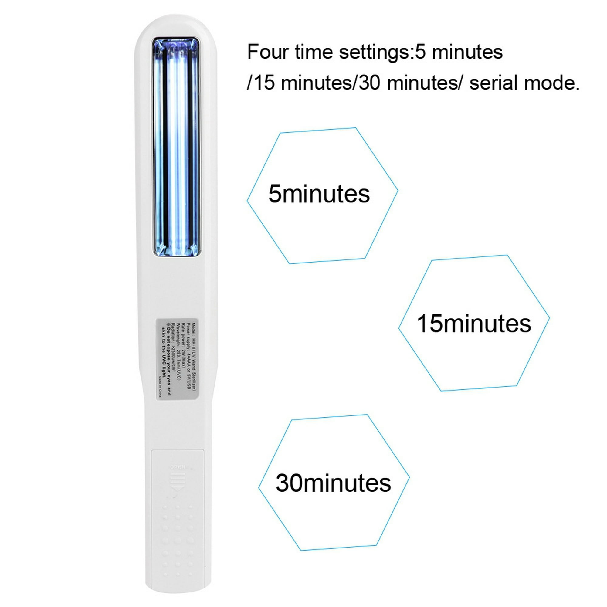Esterilizador UV con timer, desinfección en 15 min.