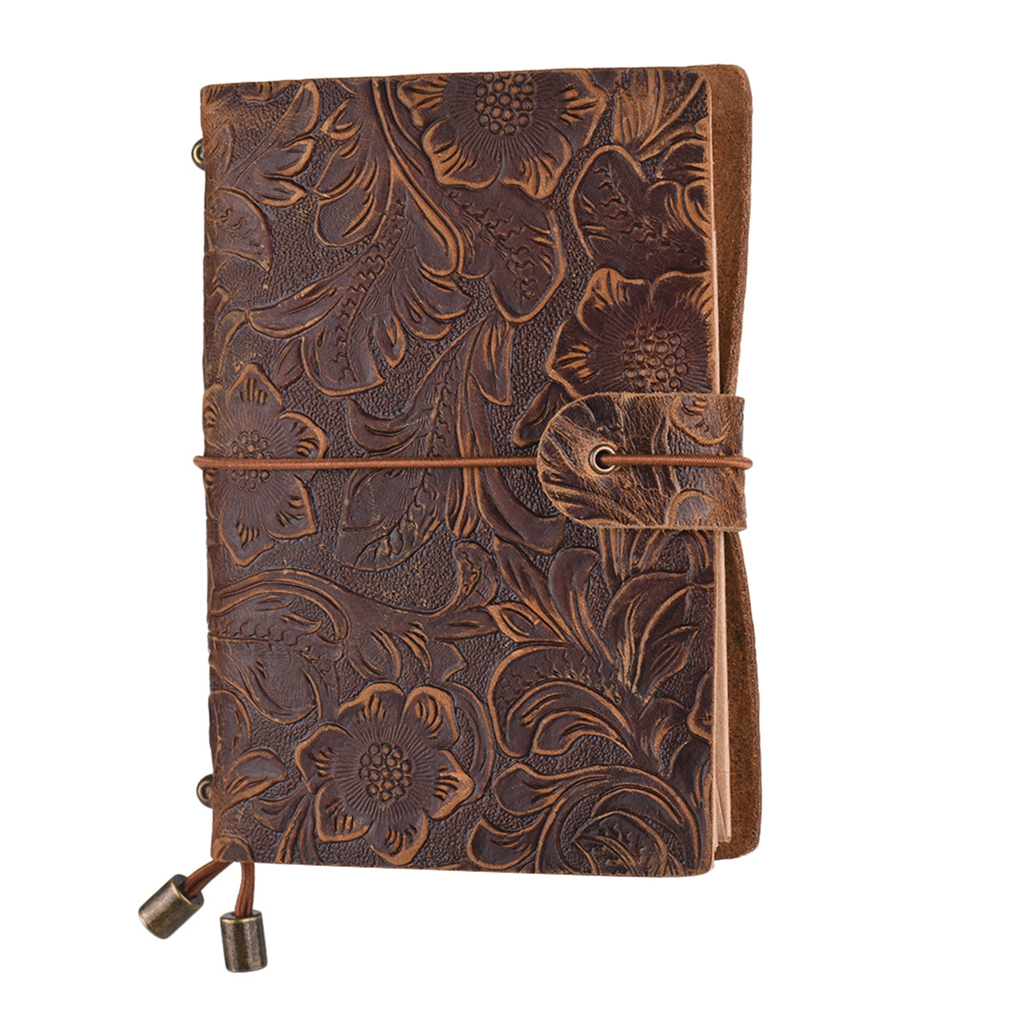 Diario de viaje artístico de cuero forestal, cuaderno de viaje Vintage de  tamaño estándar, diseño práctico