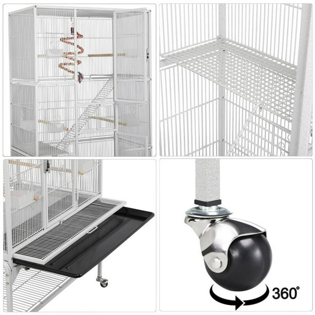 Jaula para perros vertical 2 niveles – Mobiliario y equipo médico