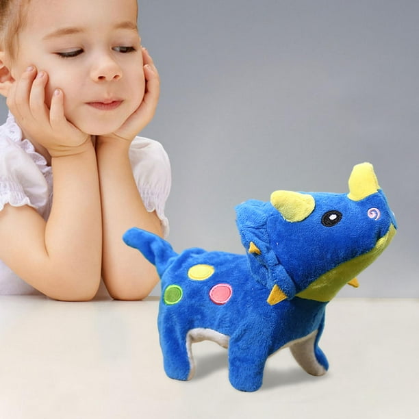BLUE PANDA Pequeño juguete de peluche de dinosaurio rosa para regalos, 10  pulgadas de dinosaurio de peluche