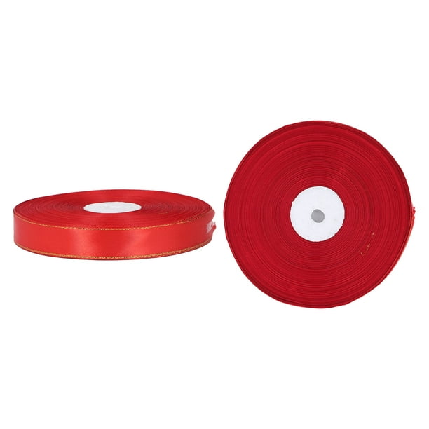 Cinta roja cinta roja fina 2 rollos de 2 cm de ancho 200 yardas en total  para relleno de regalo para decoración de bodas Amonsee Otros