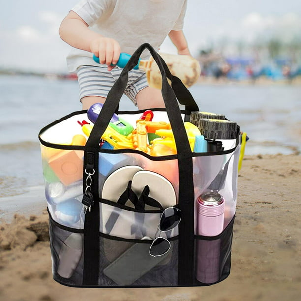 Bolsa de playa, bolsa de almacenamiento de cosméticos, bolsa de mano de  playa, bolso grande, bolsa de almacenamiento de toallas ligeras para mujer,  Salvador Bolso de playa