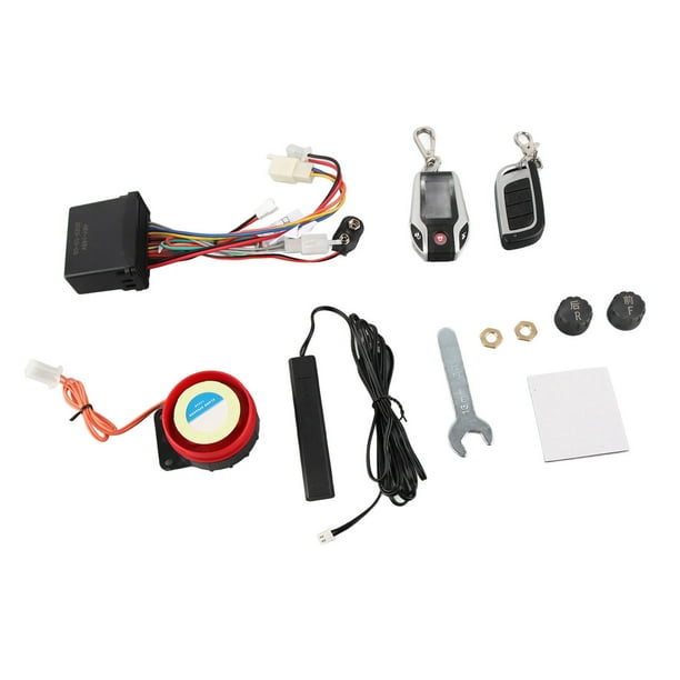 Sistema de alarma antirrobo para motocicleta, 12 V, sistema de alarma  antirrobo de seguridad antirrobo, control remoto, kit de seguridad de