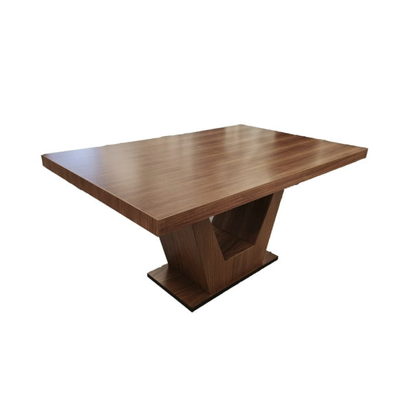 mesa de comedor wakanda para 6 sillas 160x100 cm chapa de parota salvanto moderna rectangular