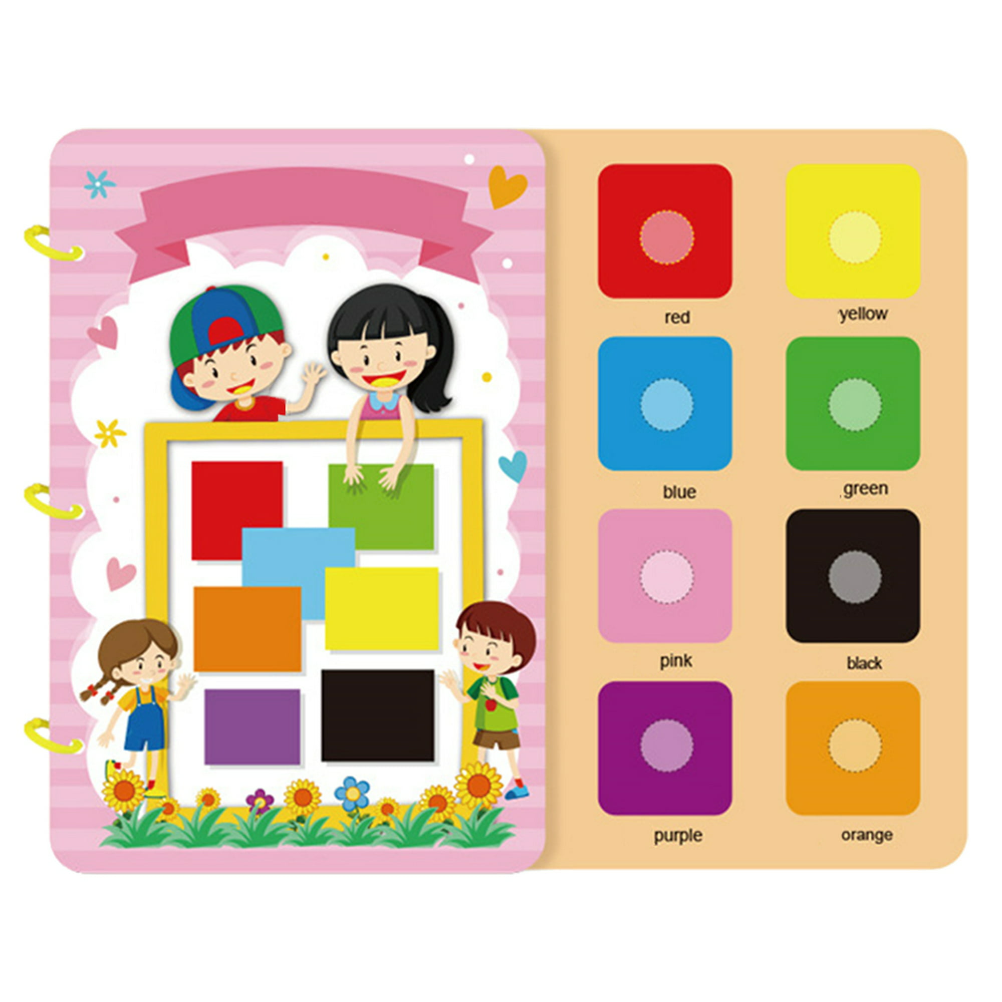 Libro de pegatinas Montessori para niños de 2 a 6 años, libro educativo de  aprendizaje temprano, regalo