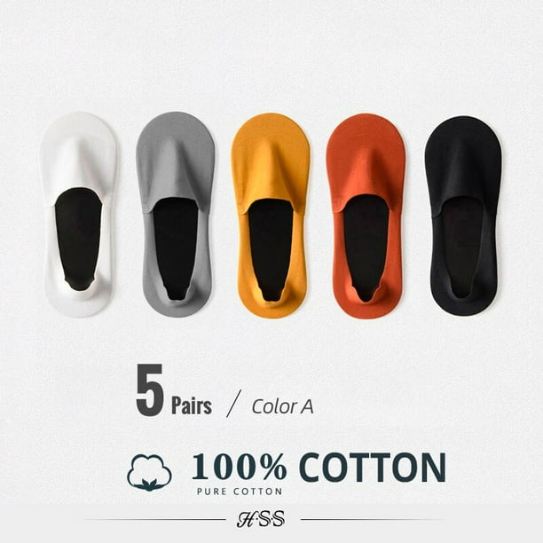 Calcetines 100% algodón para hombre (paquete de 6)