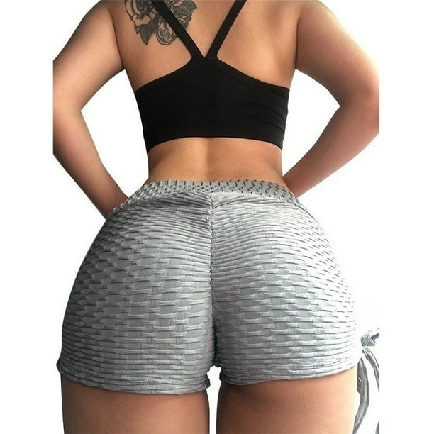 Distribuidora Báez, Short (Levanta cola) Pantalones cortos de cintura alta  para mujer, shorts deportivos ideal para correr ir al gym o hacer yoga,  fabricado