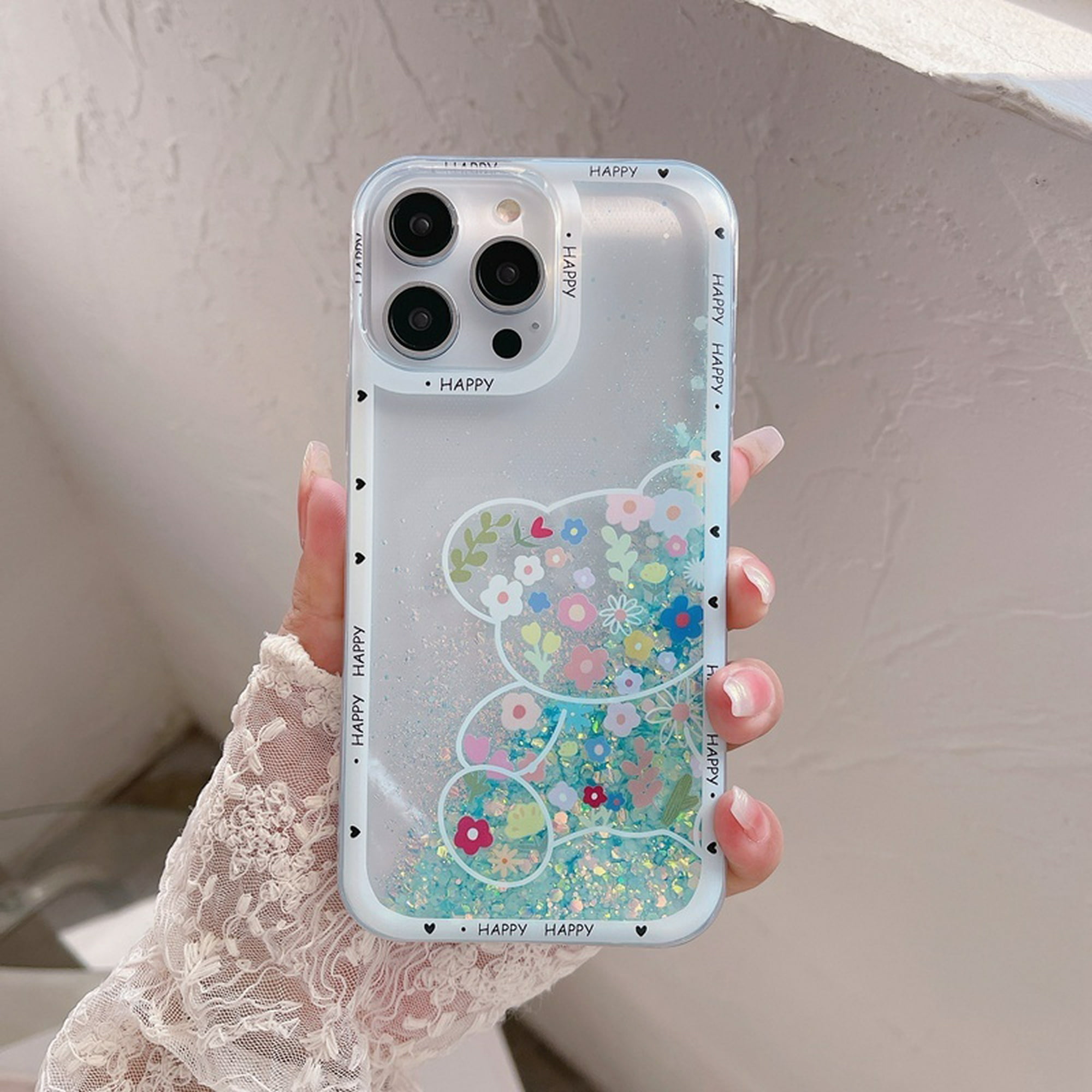 Funda compatible con Huawei Nova 5T con purpurina verde transparente, funda  para teléfono Huawei Nova 5T, funda de silicona transparente de TPU suave