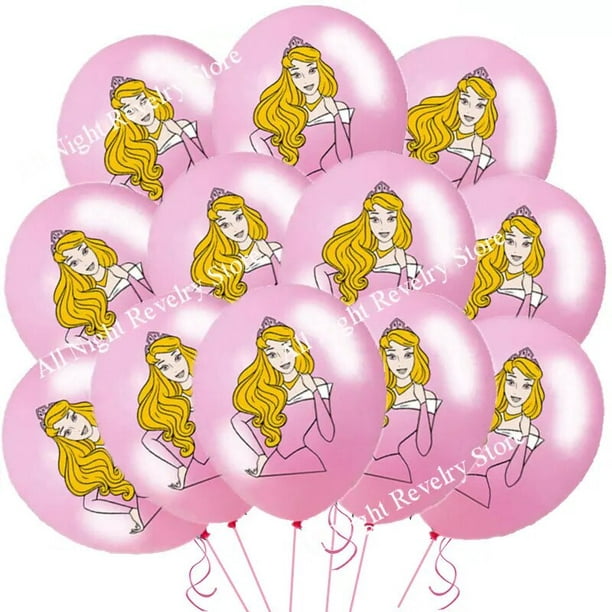  5 globos de princesa de Disney para niños, cumpleaños