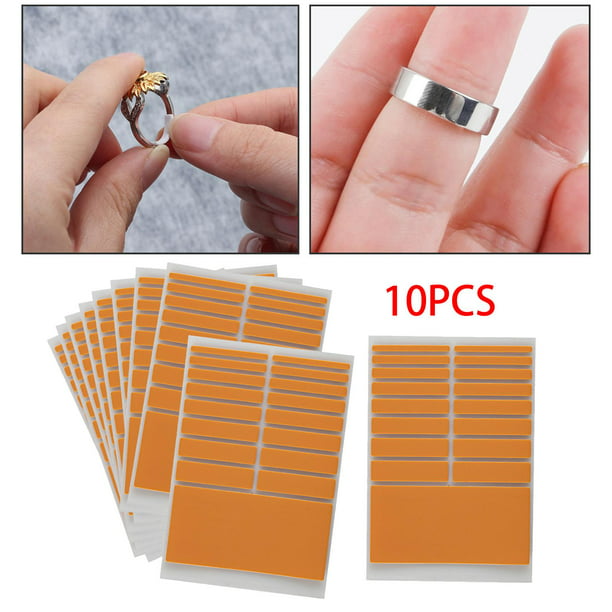 10 piezas de ajustador de tamaño de anillo invisible para anillos
