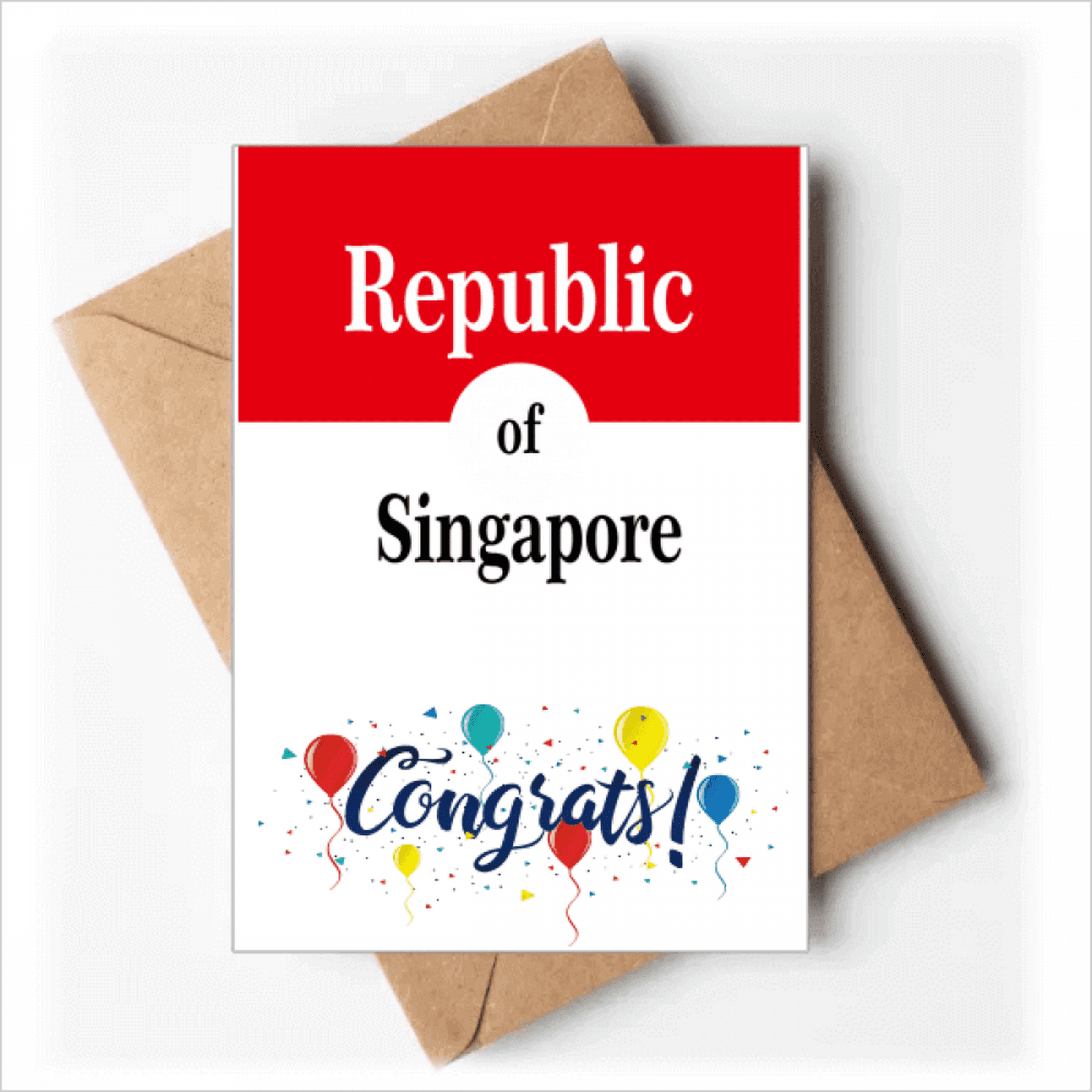 singapore-lion-city-flag-color-sobre-de-la-carta-de-felicitaci-n-de-la