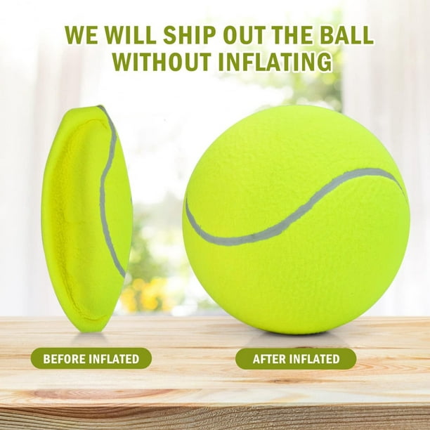  2 pelotas de tenis grandes de 8 pulgadas – para perros