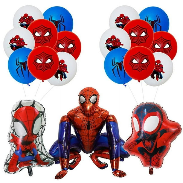 Spiderman Cumpleaños 4 Años, 3D Globos de Spiderman Decoracion Cumpleaños  para Fiesta, Globos de Spider Héroe, Spiderman Decoración Cumpleaños Niños  (4 Años) : : Hogar y cocina