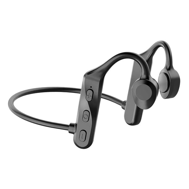 Auriculares de conducción ósea con de oreja abierta, auriculares plegables  para , entrenamientos físicos con micrófono incorporado, 6 , Verde