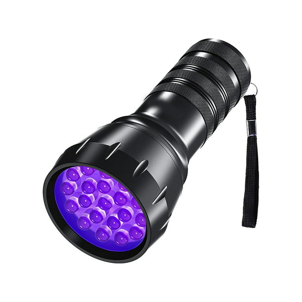 DARKBEAM Linterna UV de 395 nm, luz ultravioleta, luz negra, lámpara de  madera, portátil, 400 nm, mini detector para orina de perro/gato, manchas  de