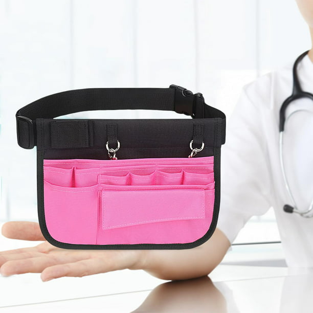 Cinturón organizador de enfermera de , riñonera con bolsillo adicional, 9  bolsillos para accesorios Púrpura jinwen Cinturón de organizador de  enfermería