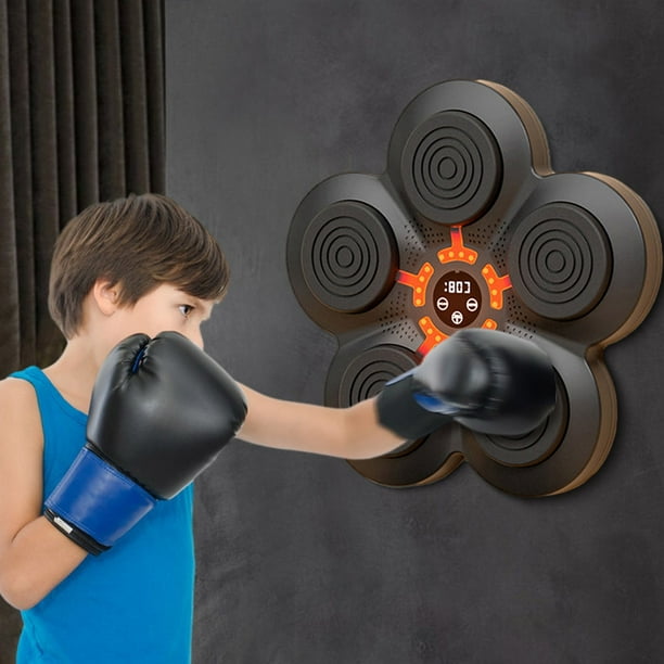 Máquina de boxeo musical con guantes de boxeo para niños Máquina de boxeo  montada en la pared BT Link