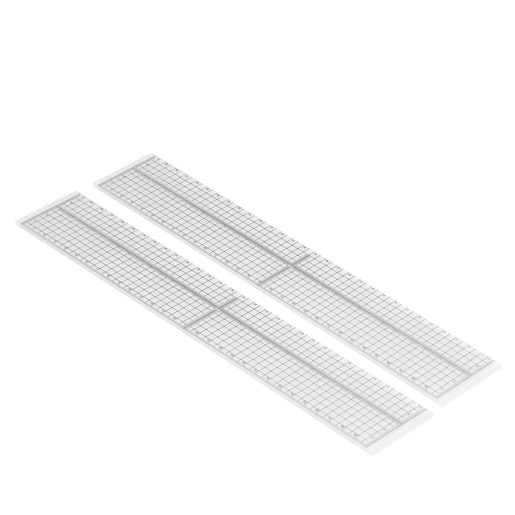 Patchwork Ruler, Deckle Edge Thick Enough Clear Ruler For Drafting