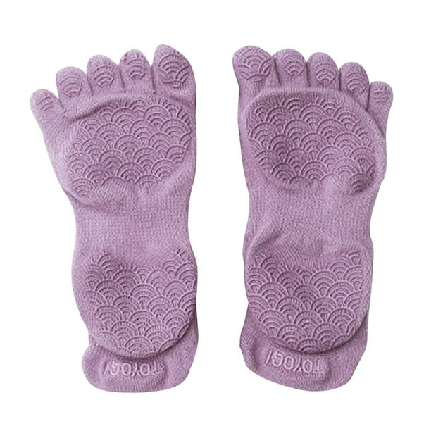 Calcetines de Yoga para Mujer, Sin Dedos, Antideslizantes, con Agarre, Calcetines Sin Dedos, Accesor Baoblaze calcetines de yoga mujeres | en