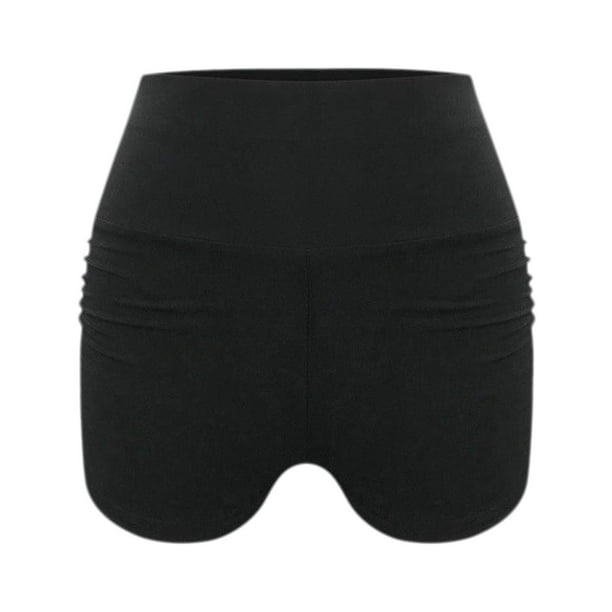 Pantalones cortos deportivos de verano para mujer, mallas elásticas de  cintura alta, encaje perfecto Yuyangstore Pantalones cortos de yoga para  mujer