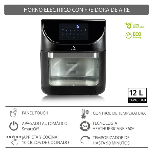 Freidora De Aire 5 Litros SUPRAFRYER 5.0 Freidora Eléctrica Multifuncional  Supra